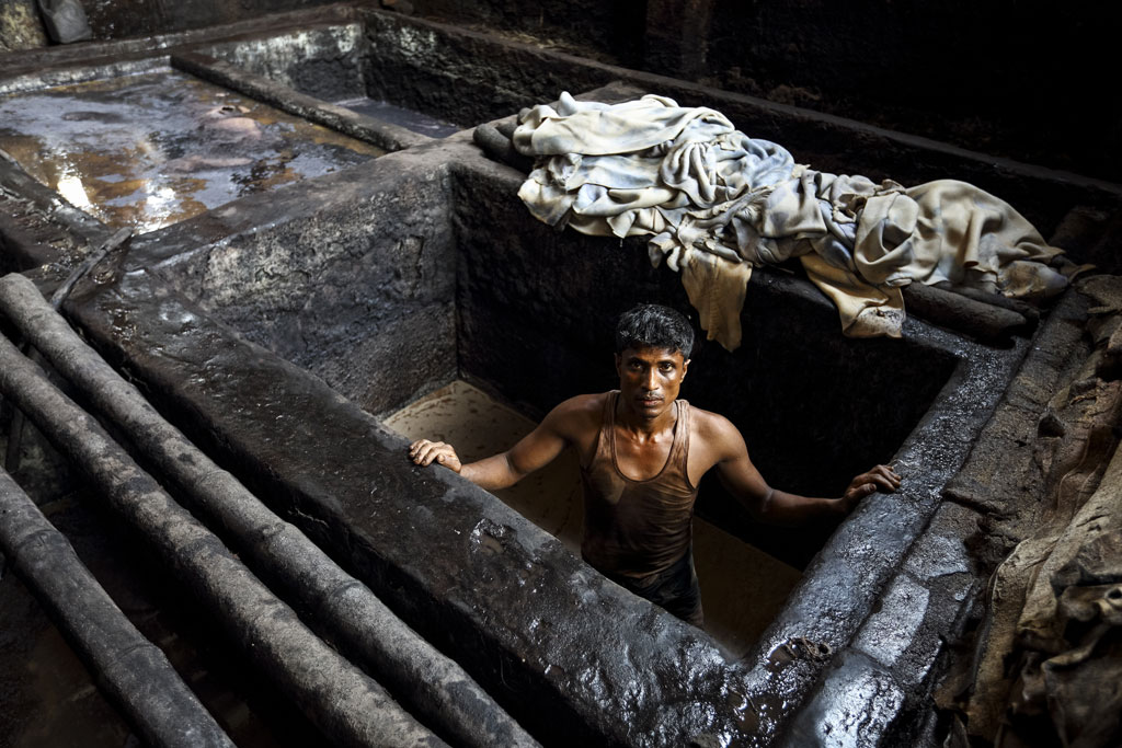 Gerbereiarbeiter-in-Bangladesch